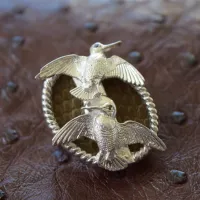 Woodcock Pin Feather Brooch