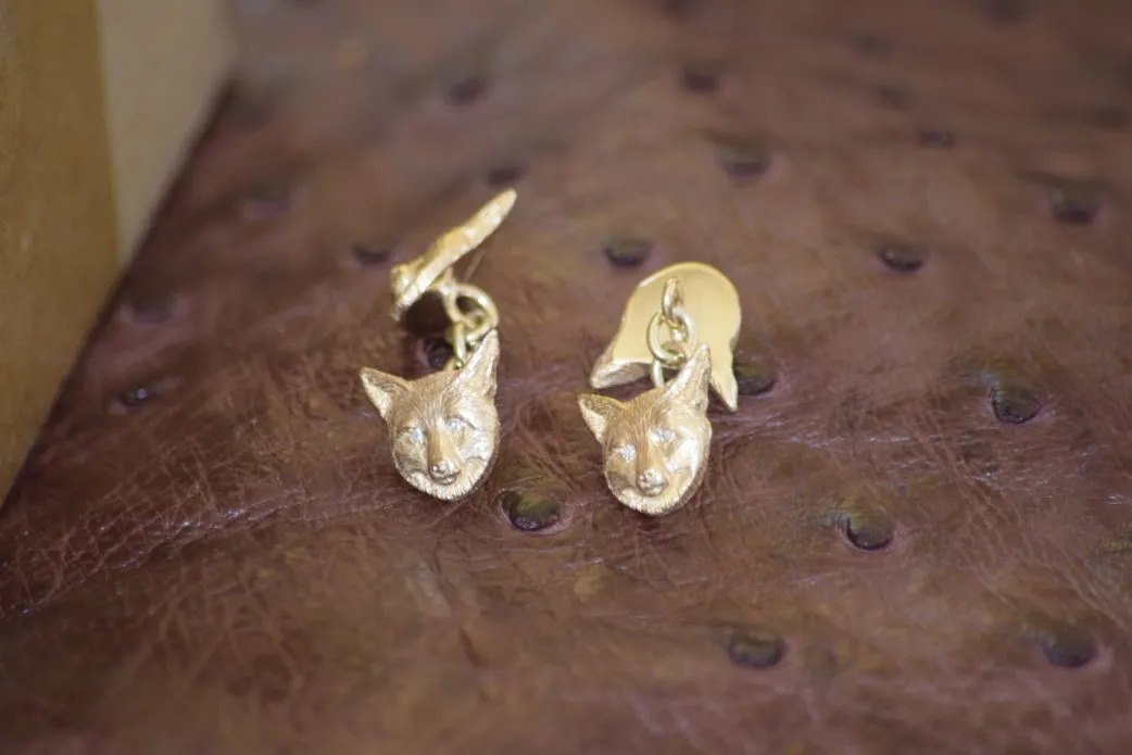 Fox Mask Chained Cufflinks