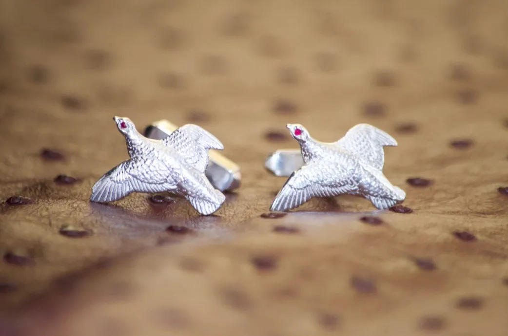 Driven Grouse Cufflink