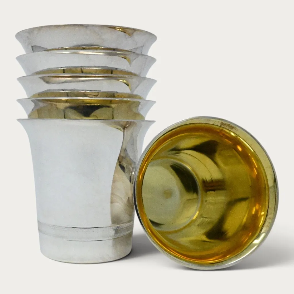 Vintage Champagne Cups - Plated & Solid Silver