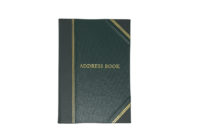 Bound Leather Address Book