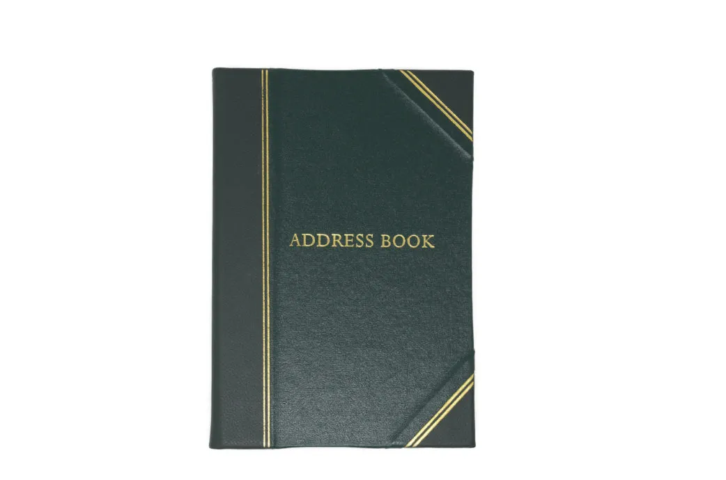 Bound Leather Address Book