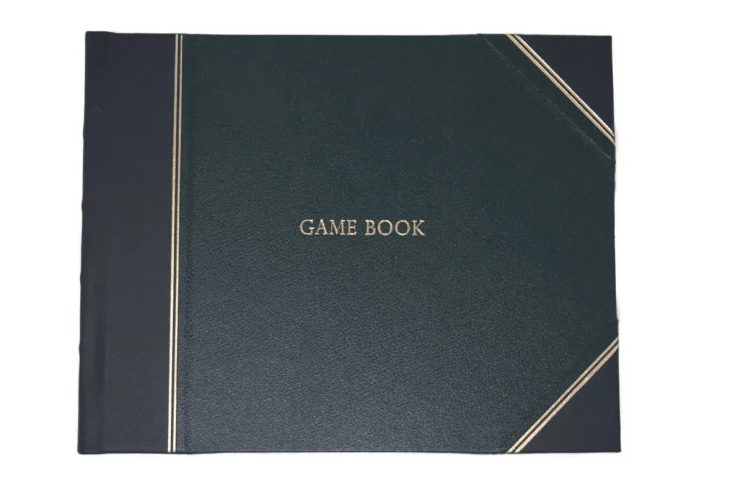 Half Bound Leather Game Book