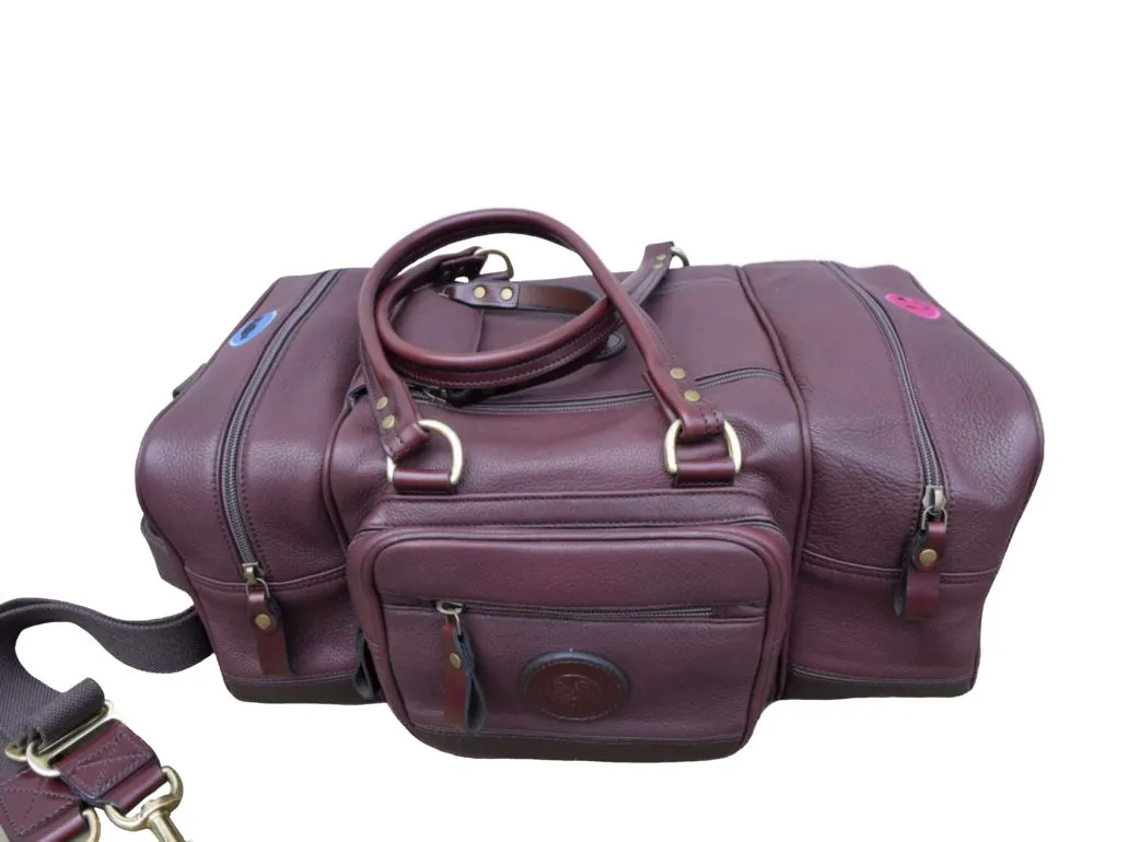 Shooting Bag, oxblood, designed for clay pigeon shooting