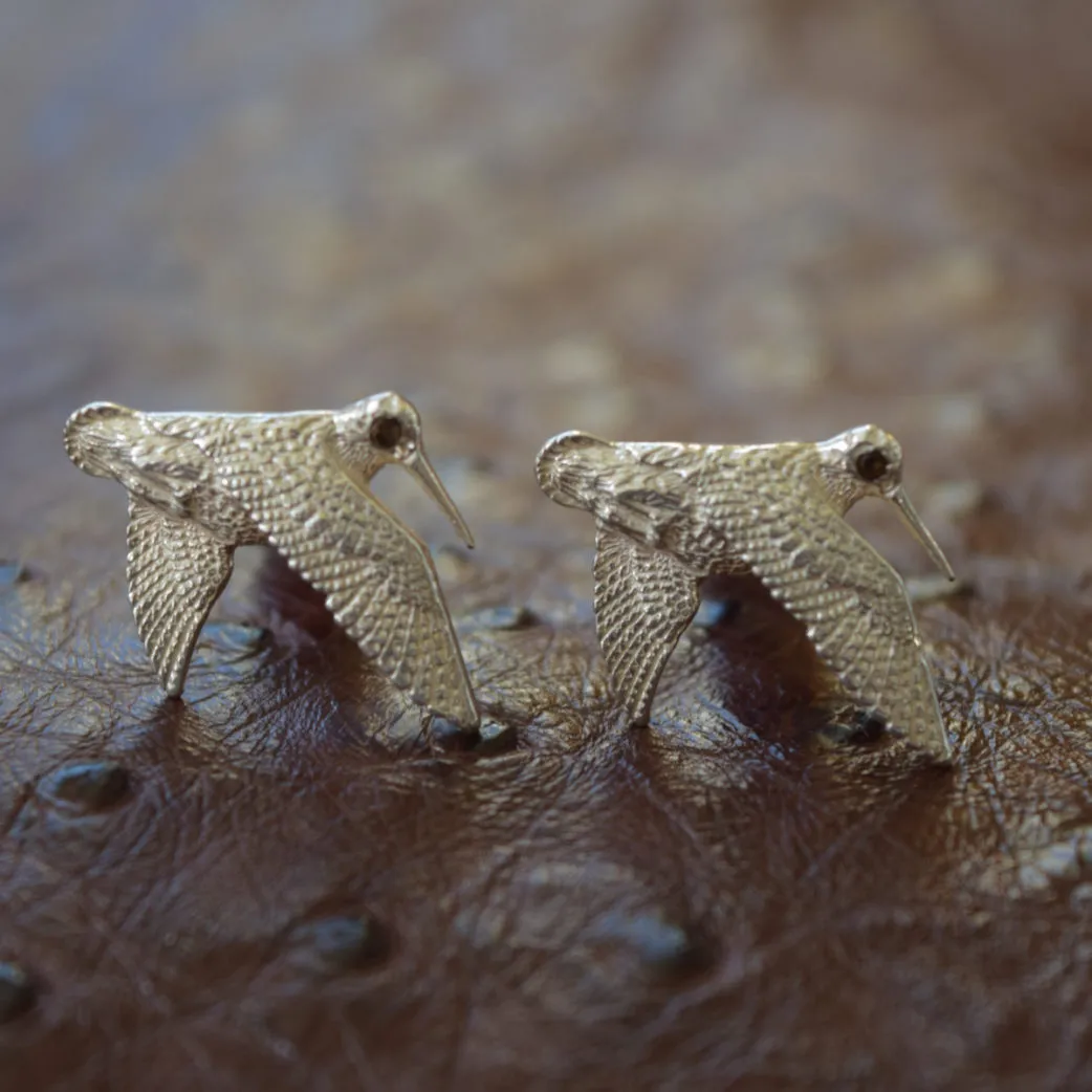 Rhoding Woodcock and Pin Feather Cufflinks