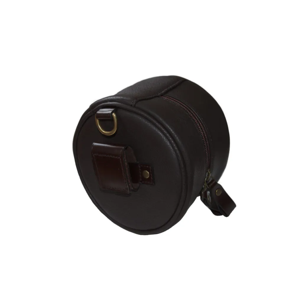 Leather Ear Defender Case Dark Havana