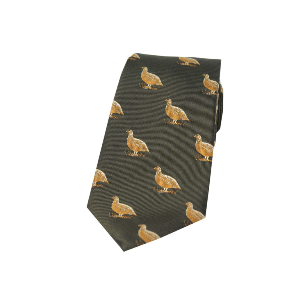 Silk Green Grouse Tie
