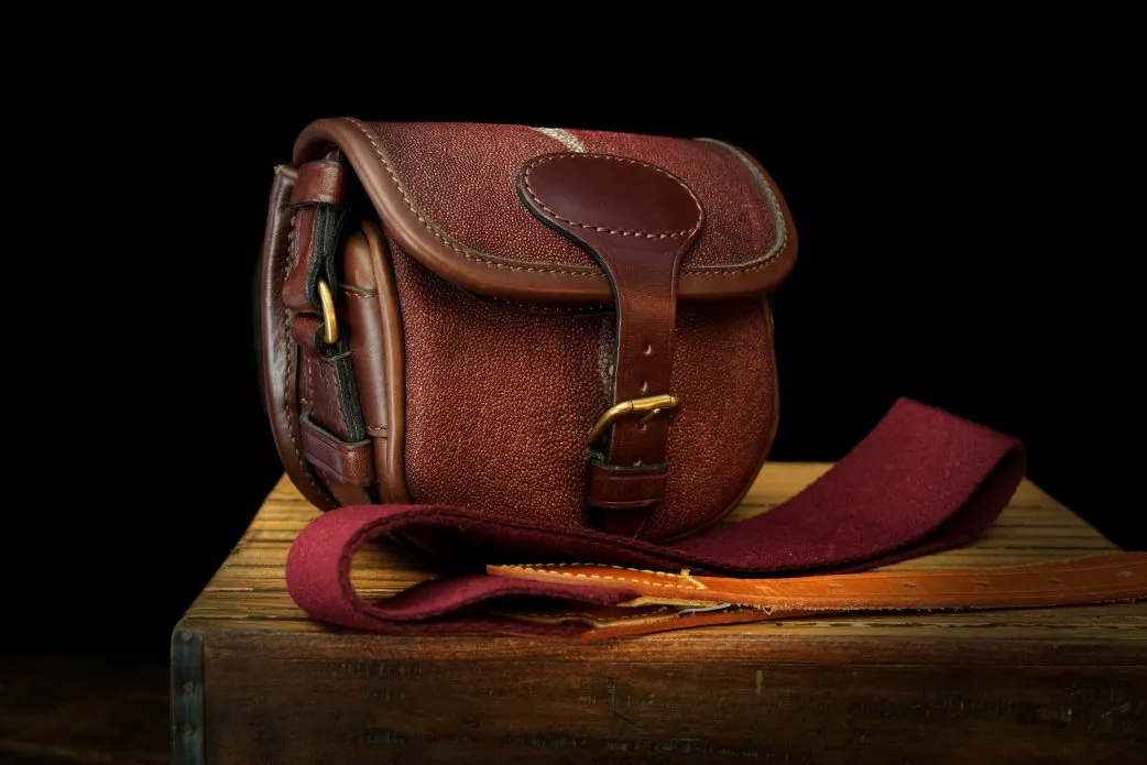 Burgundy Shagreen Cartridge Bag - 50 Size