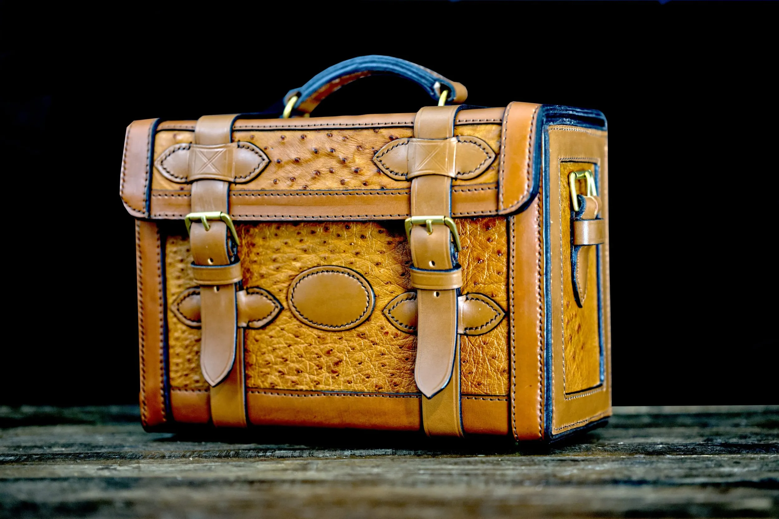 Ostrich Leather Cartridge Magazine