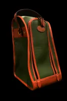Green Cow hide Boot Bag