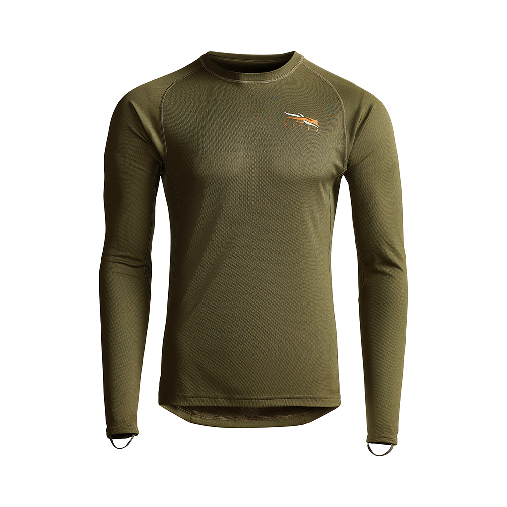 Sitka CORE Long Sleeve Lt Wt Crew in Pyrite
